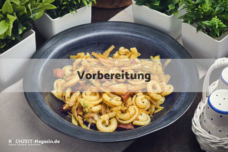 Pasta Contadina Vorbereitung