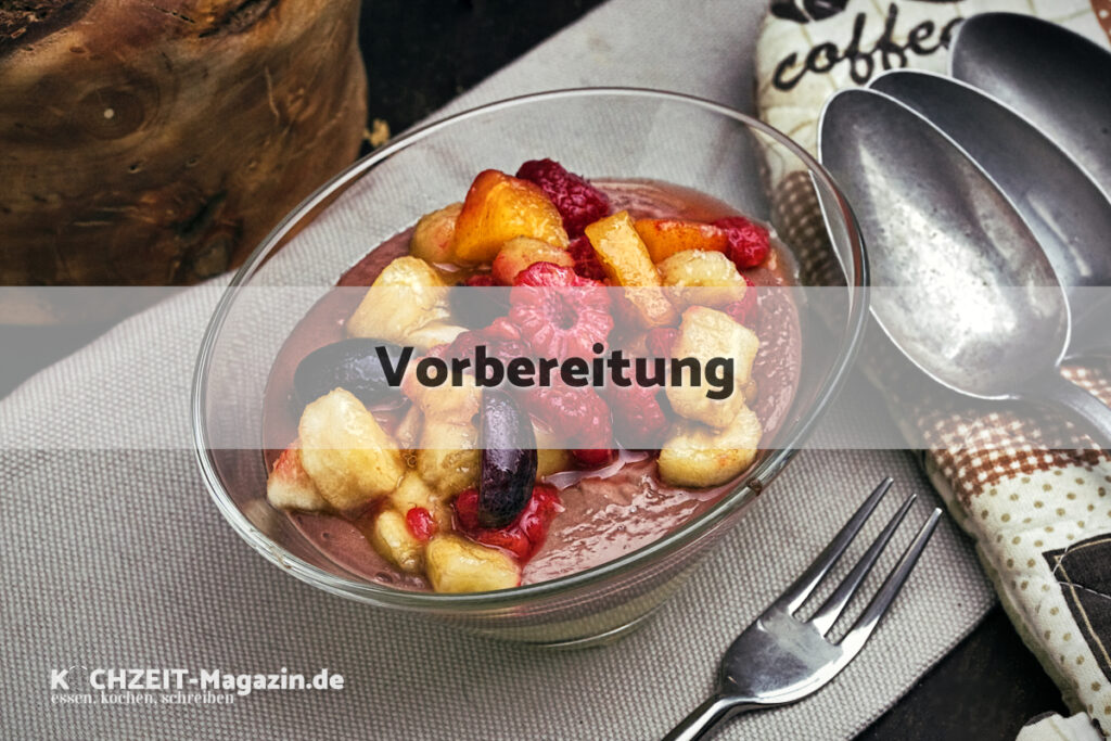 Pudding Bowl Vorbereitung