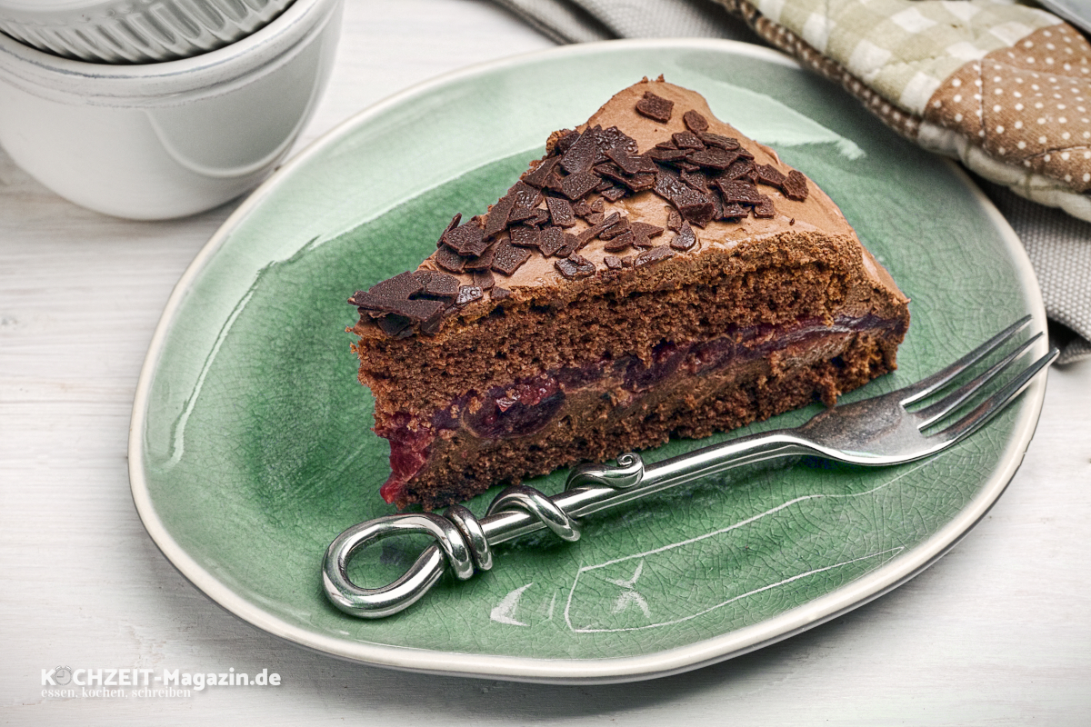 Schoko Kirsch Kuchen, einfach und köstlich