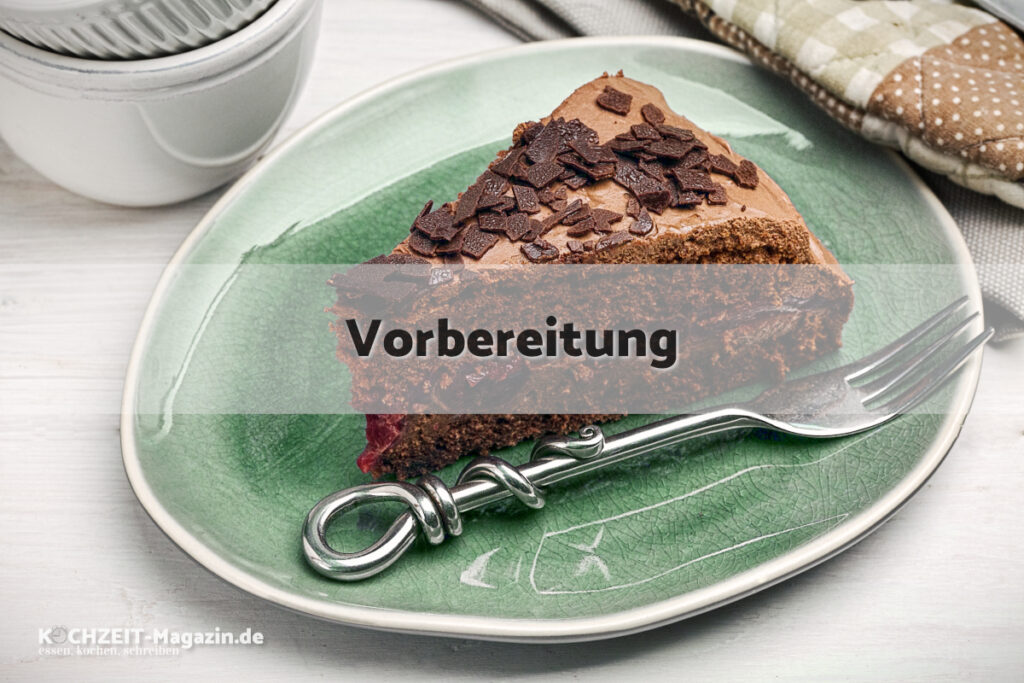 Schoko Weichsel Kuchen Vorbereitung