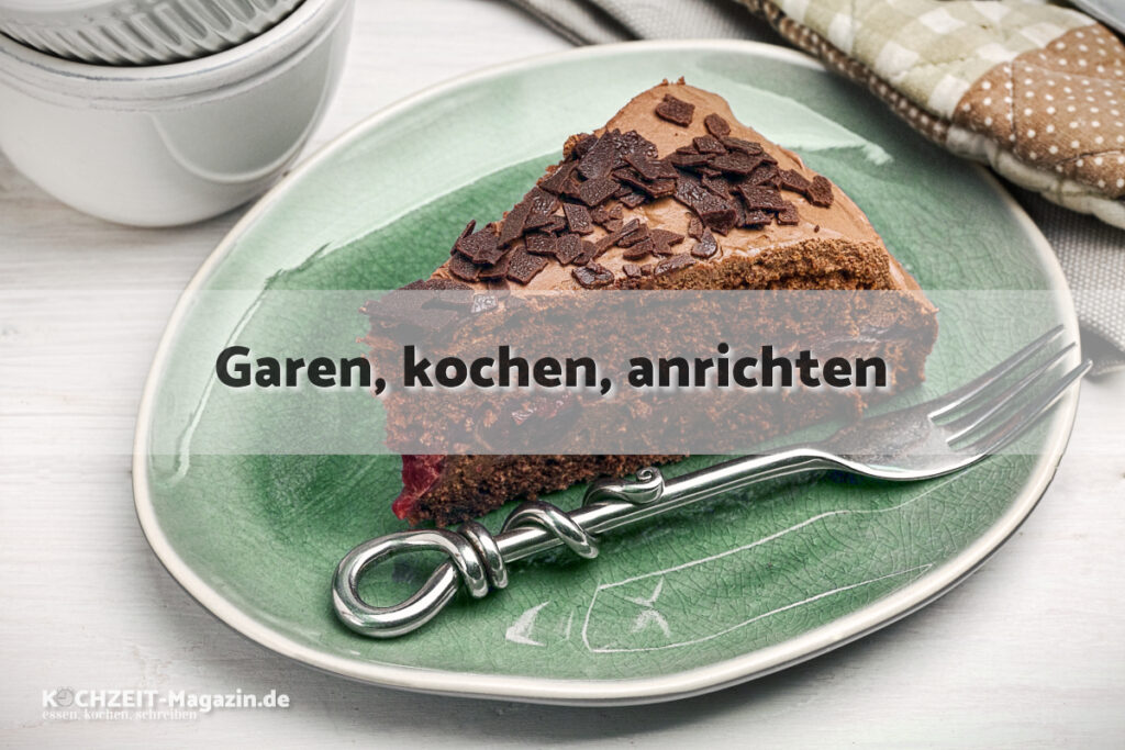 Schoko Weichsel Kuchen garen