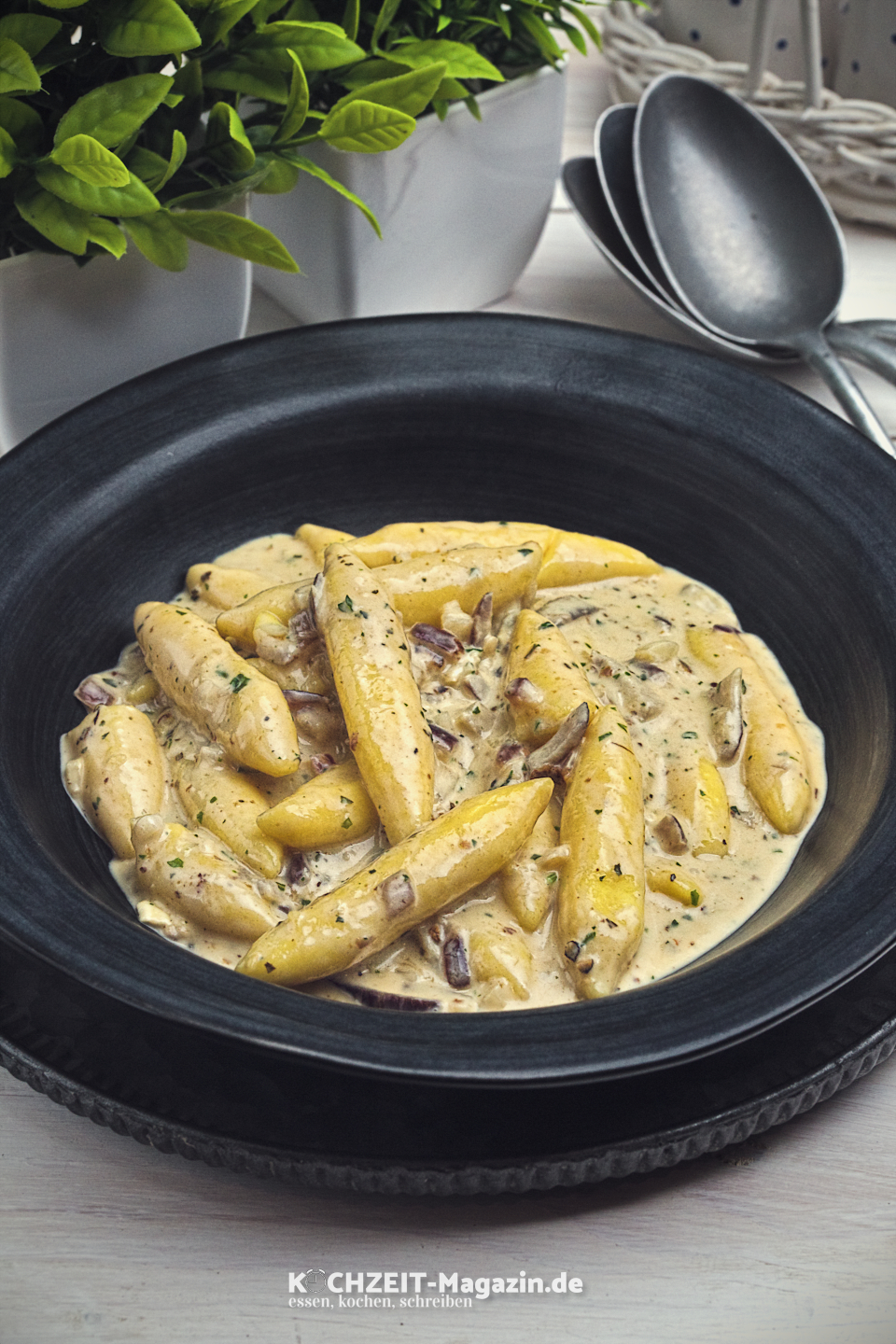 Schupfnudeln Blauschimmelkäse