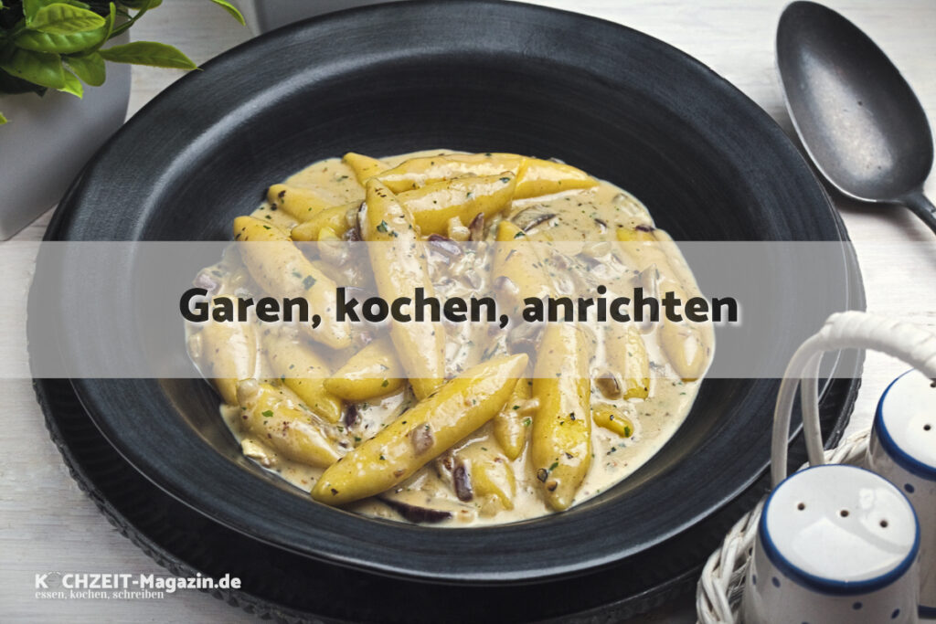 Schupfnudeln Blauschimmelkäse garen