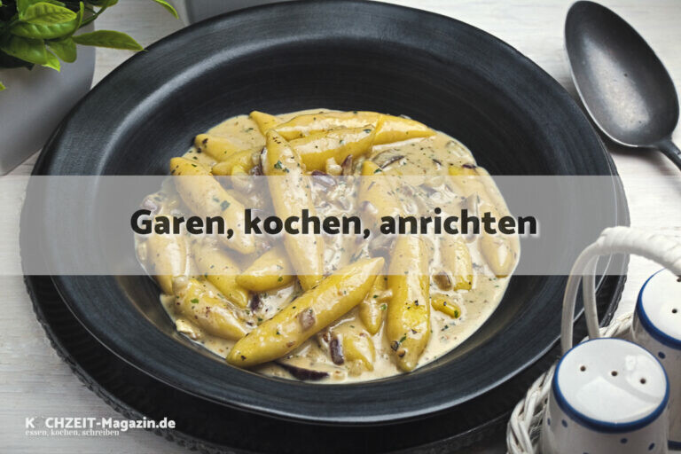 Schupfnudeln Blauschimmelkäse garen