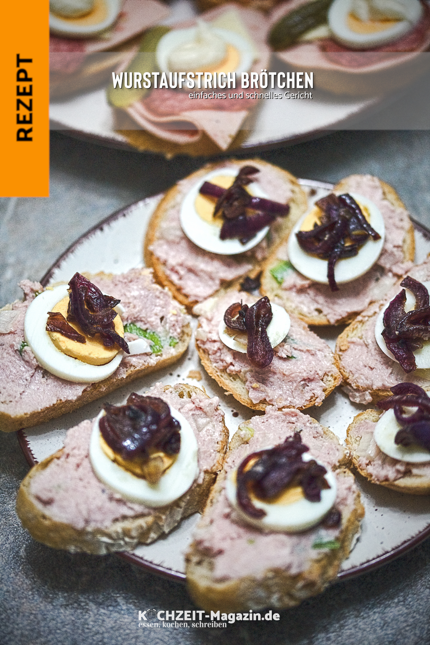 Wurstaufstrich Brötchen