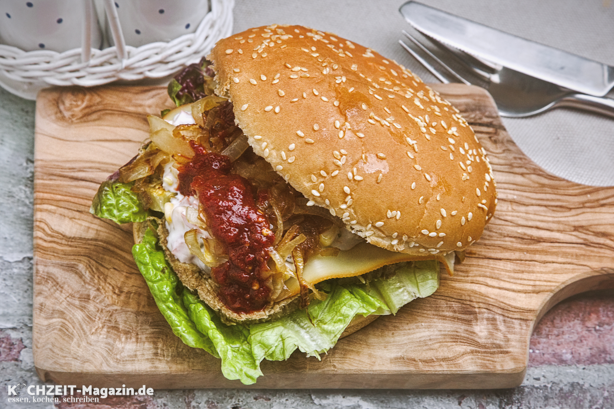 Auberginen Burger Rezept