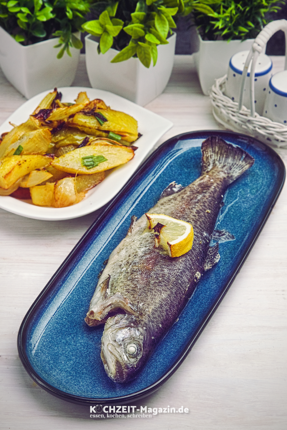 Forelle aus dem Ofen