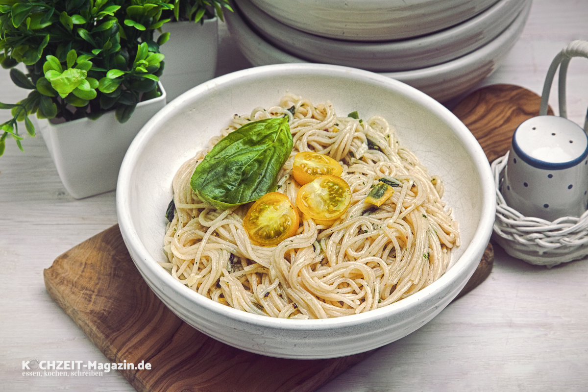 Kräuterspaghetti Rezept
