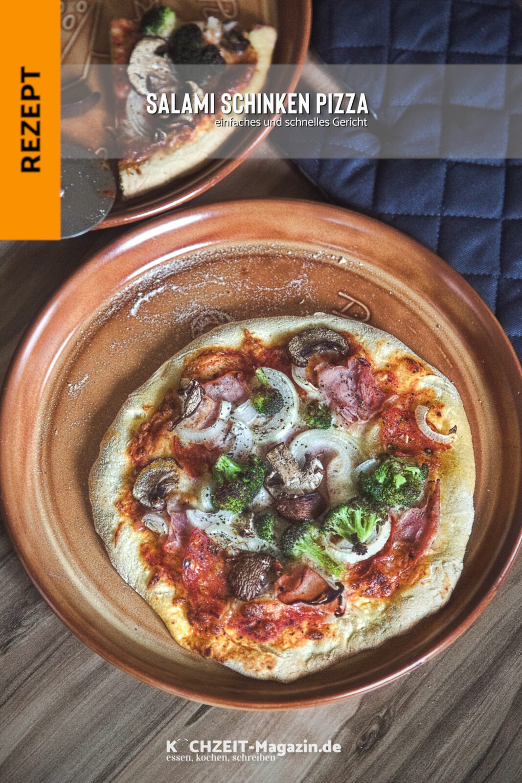 Salami Schinken Pizza