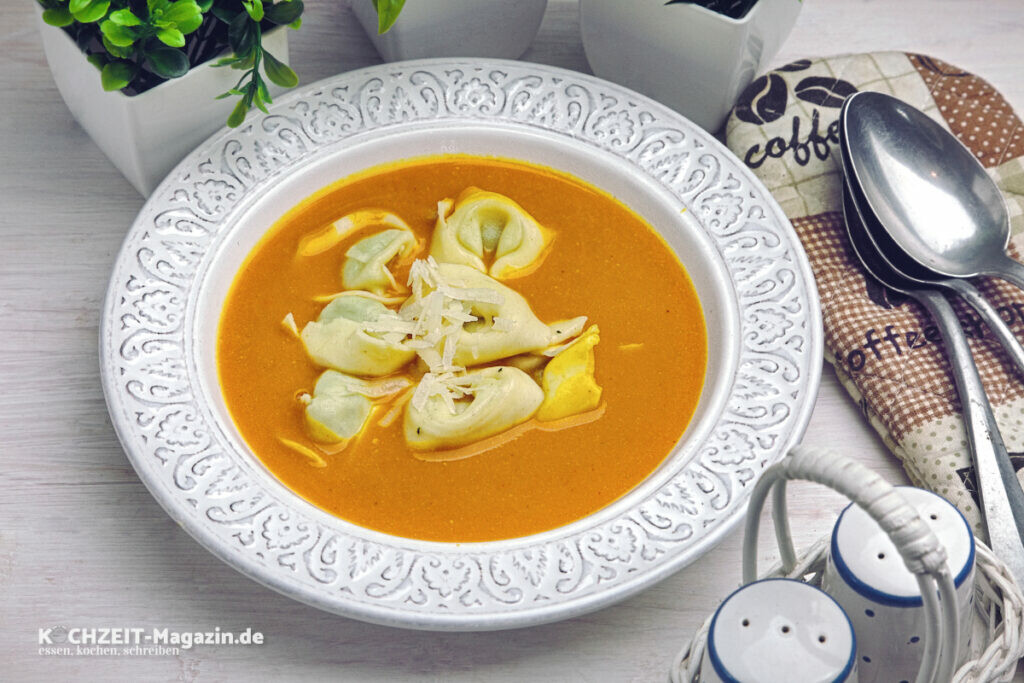 Tortellini Kürbiscreme Rezept