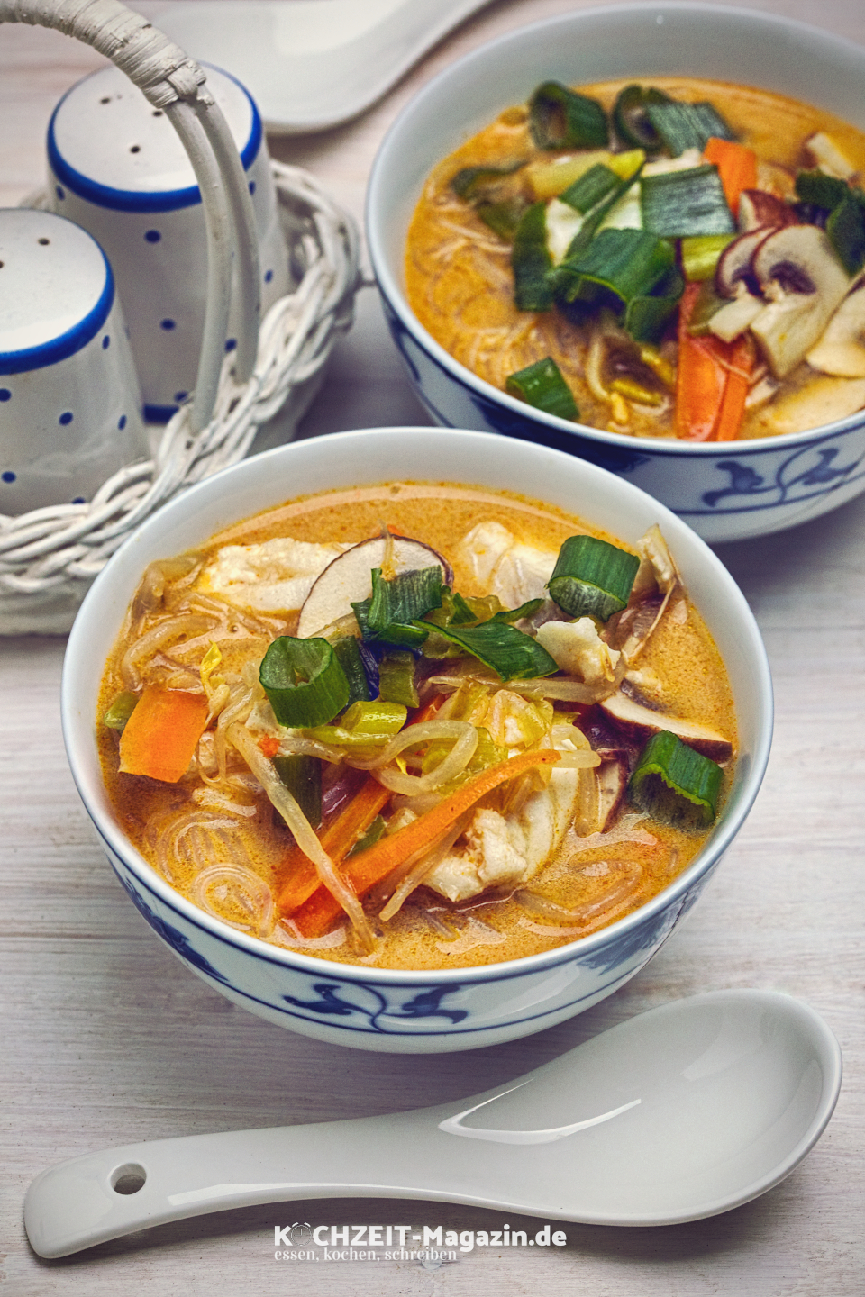 Asiatische Fischsuppe mit Glasnudeln Abbildung 1