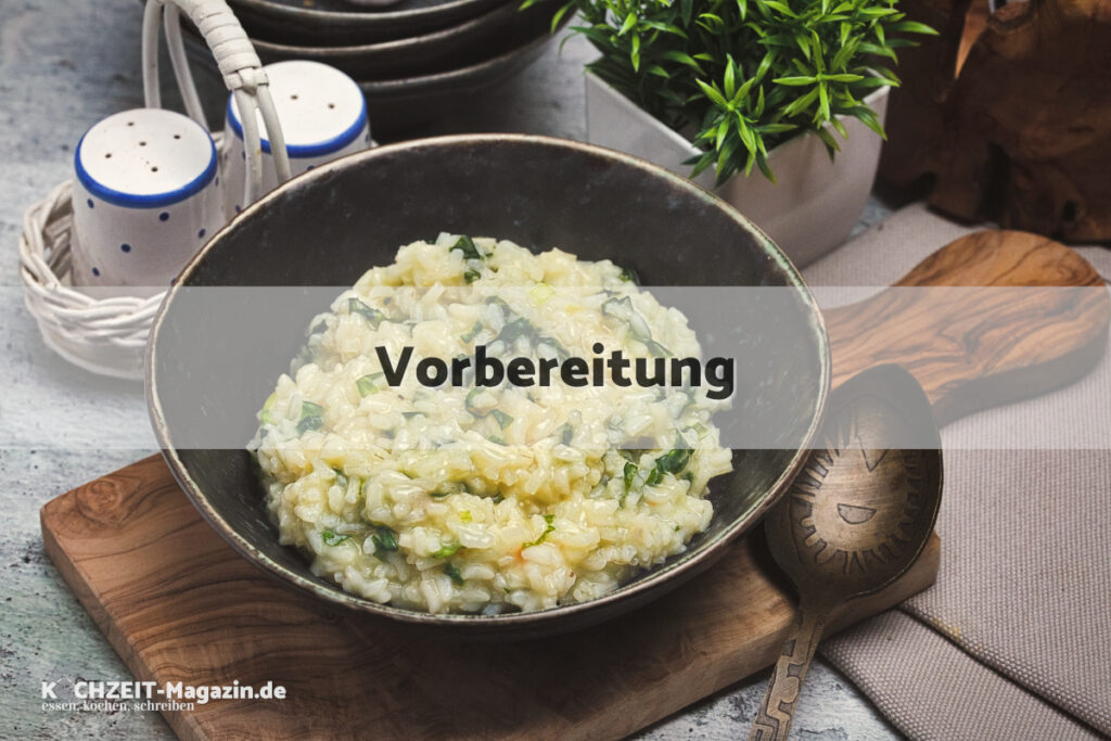 Baerlauchrisotto Vorbereitung