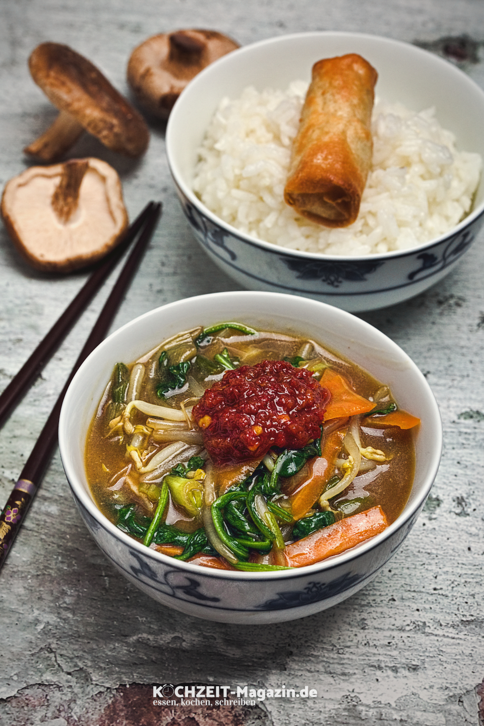 Gemüse Wok mit Reis Abbildung 1