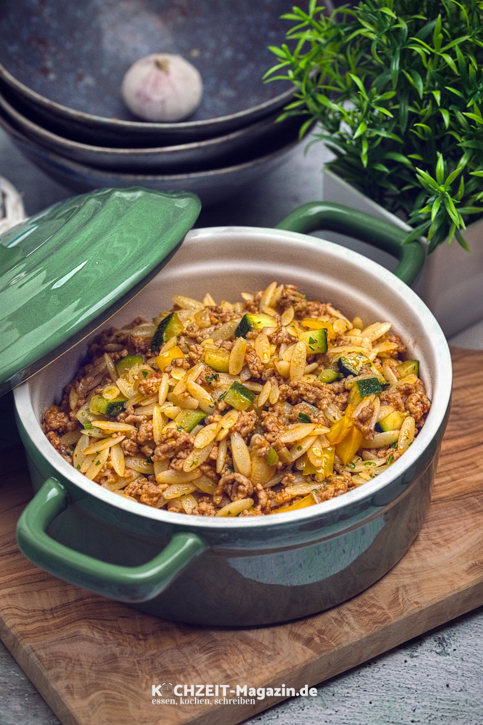 Kritharaki Hackfleisch Topf 