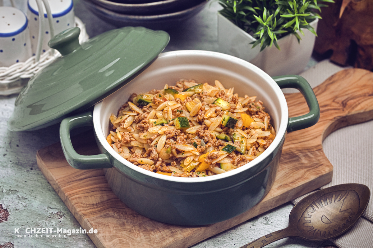 Kritharaki Hackfleisch Topf Rezept