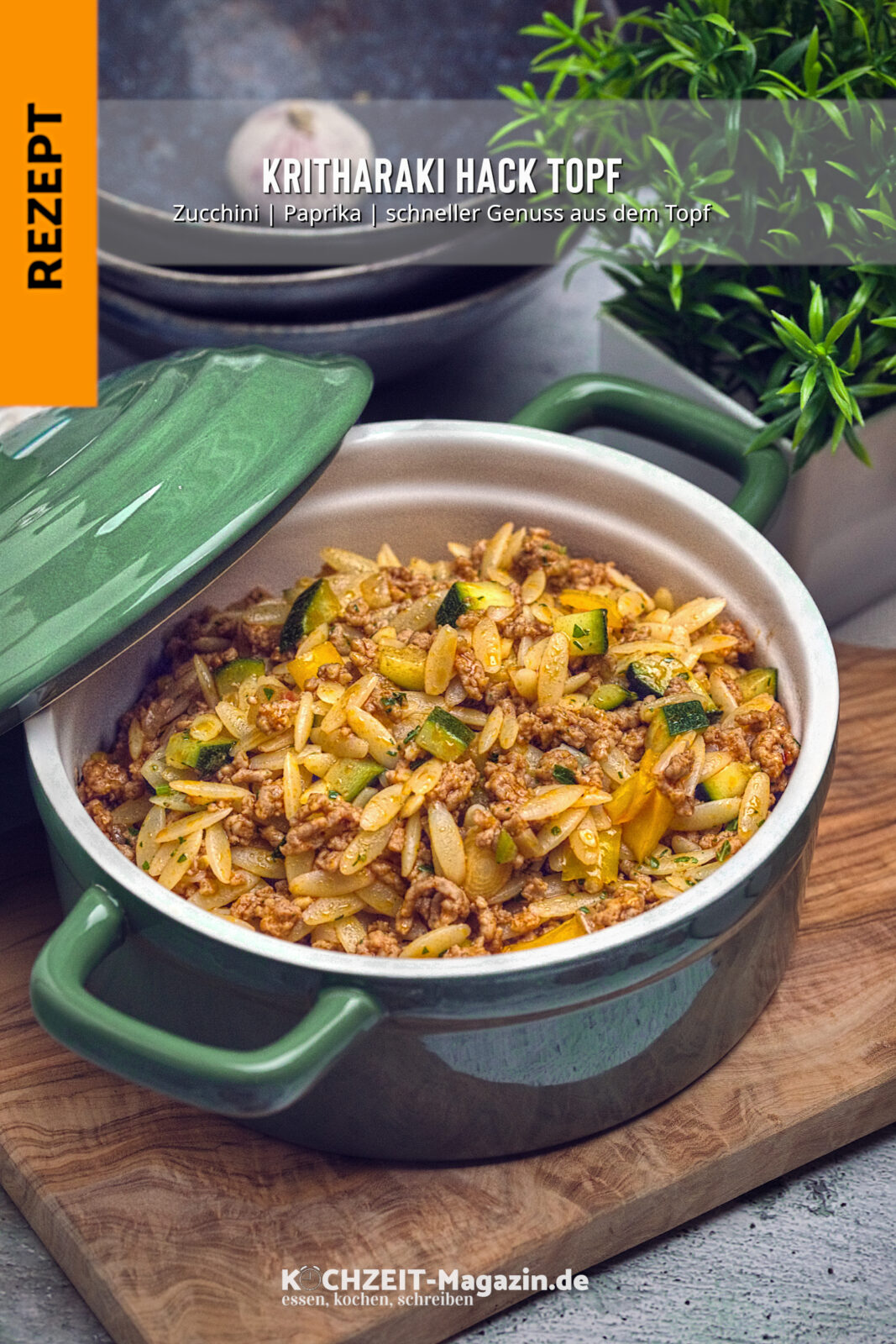 Kritharaki Hackfleisch Topf 