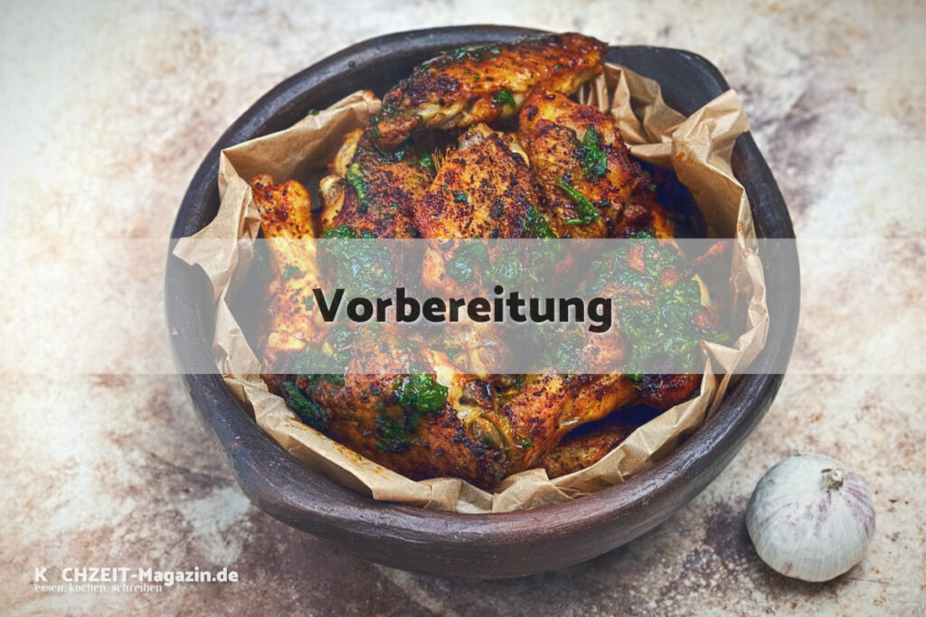Peruanische Chicken Wings Vorbereitung