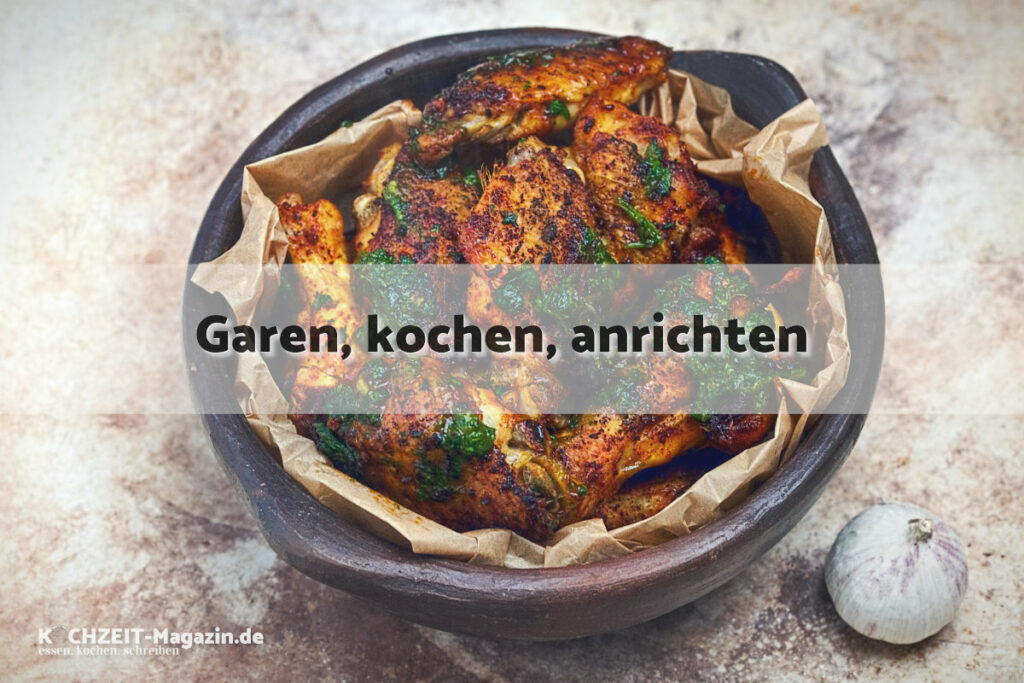 Peruanische Chicken Wings garen