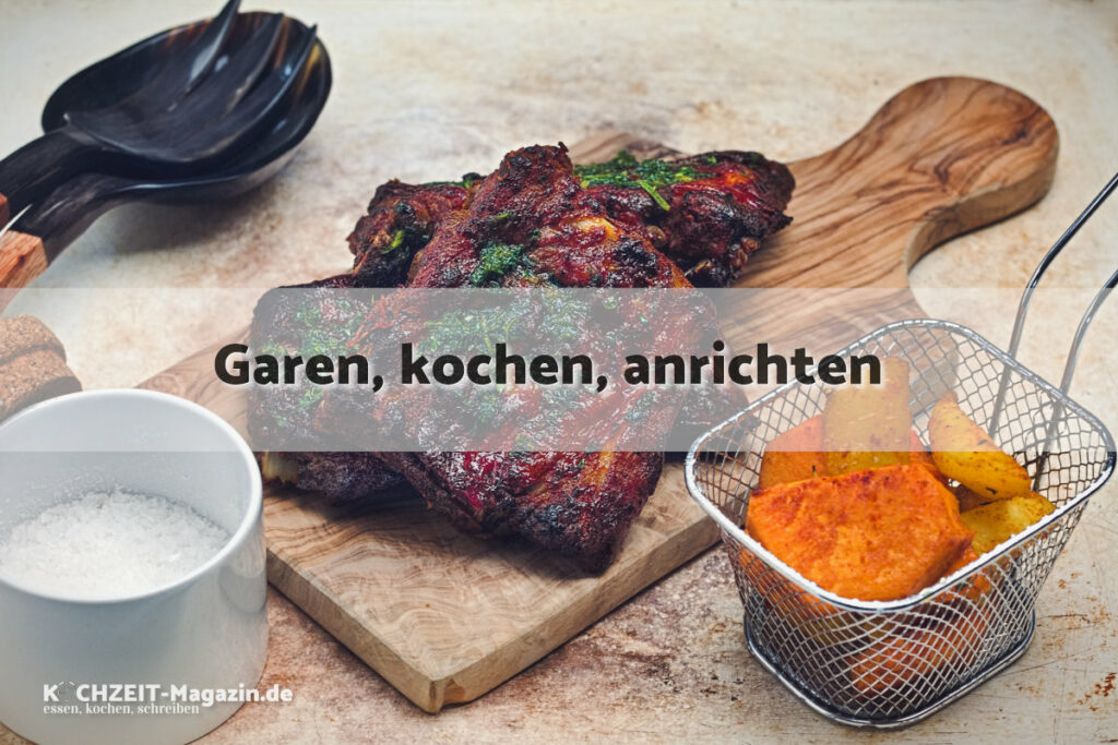 Peruanische Schweine Rippchen garen