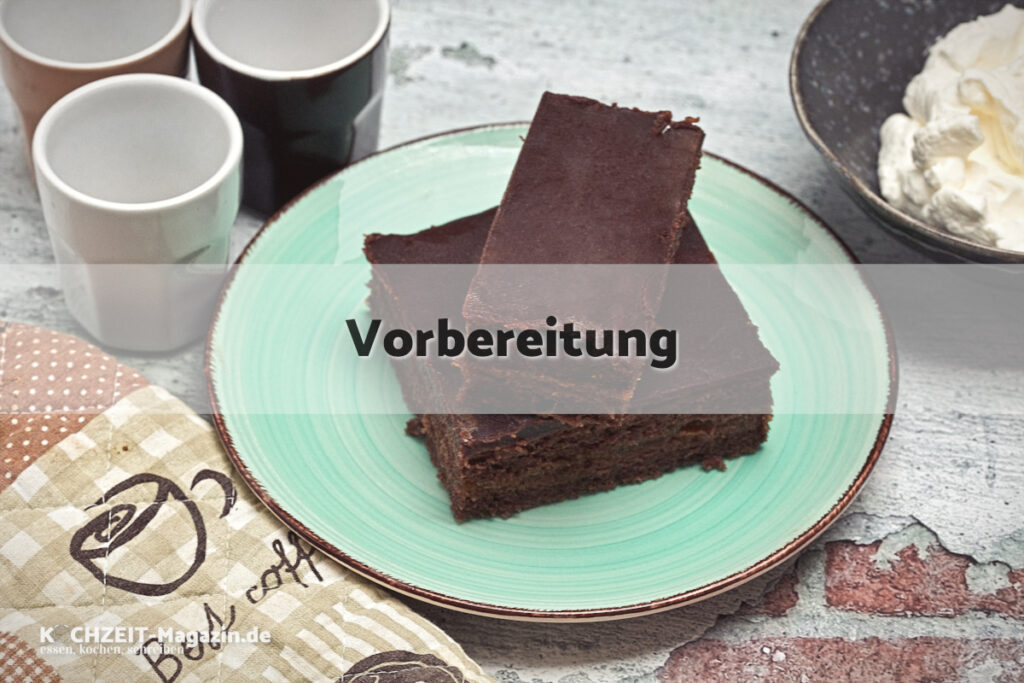 Sacher Schnitten Vorbereitung