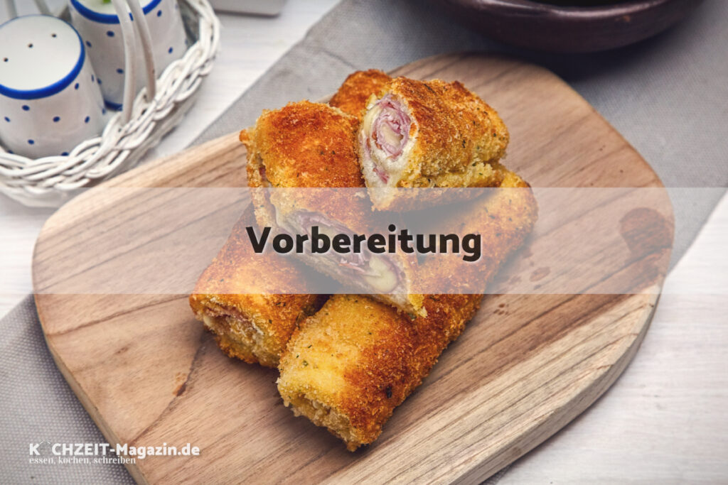 Toast Röllchen Vorbereitung