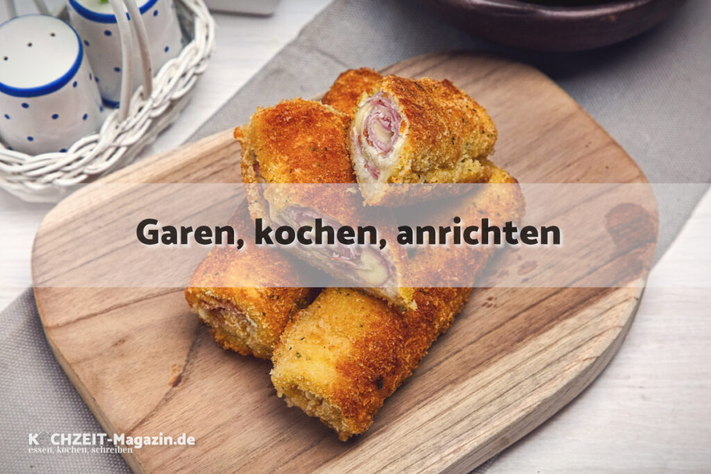 Toast Röllchen garen