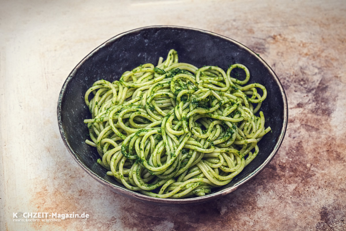Bärlauch Basilikum Pasta Rezept