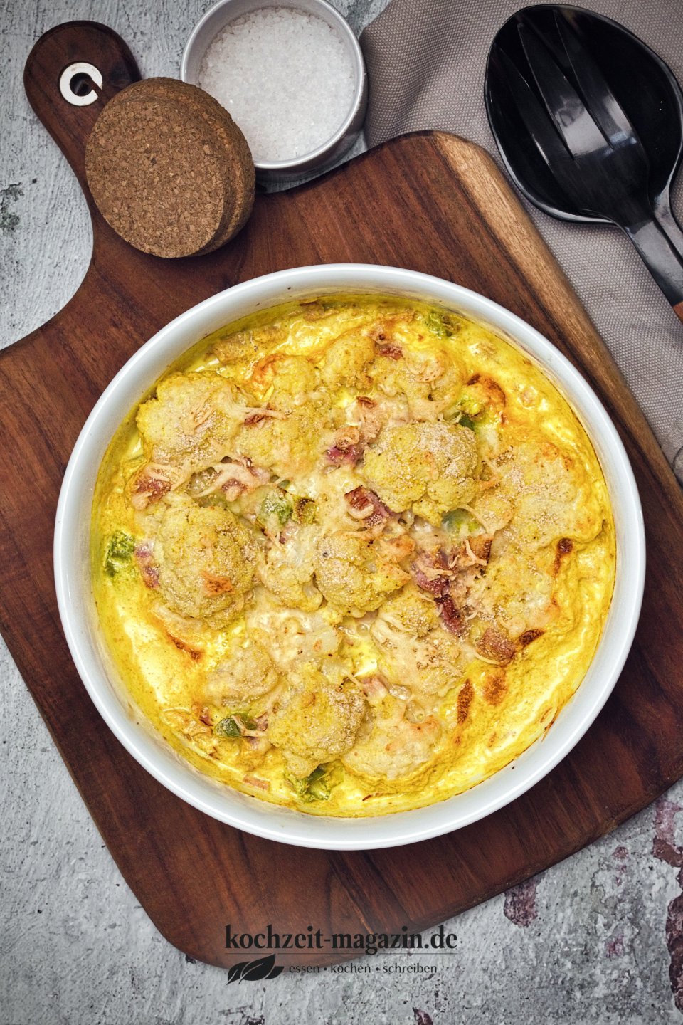 Blumenkohl Curry Auflauf