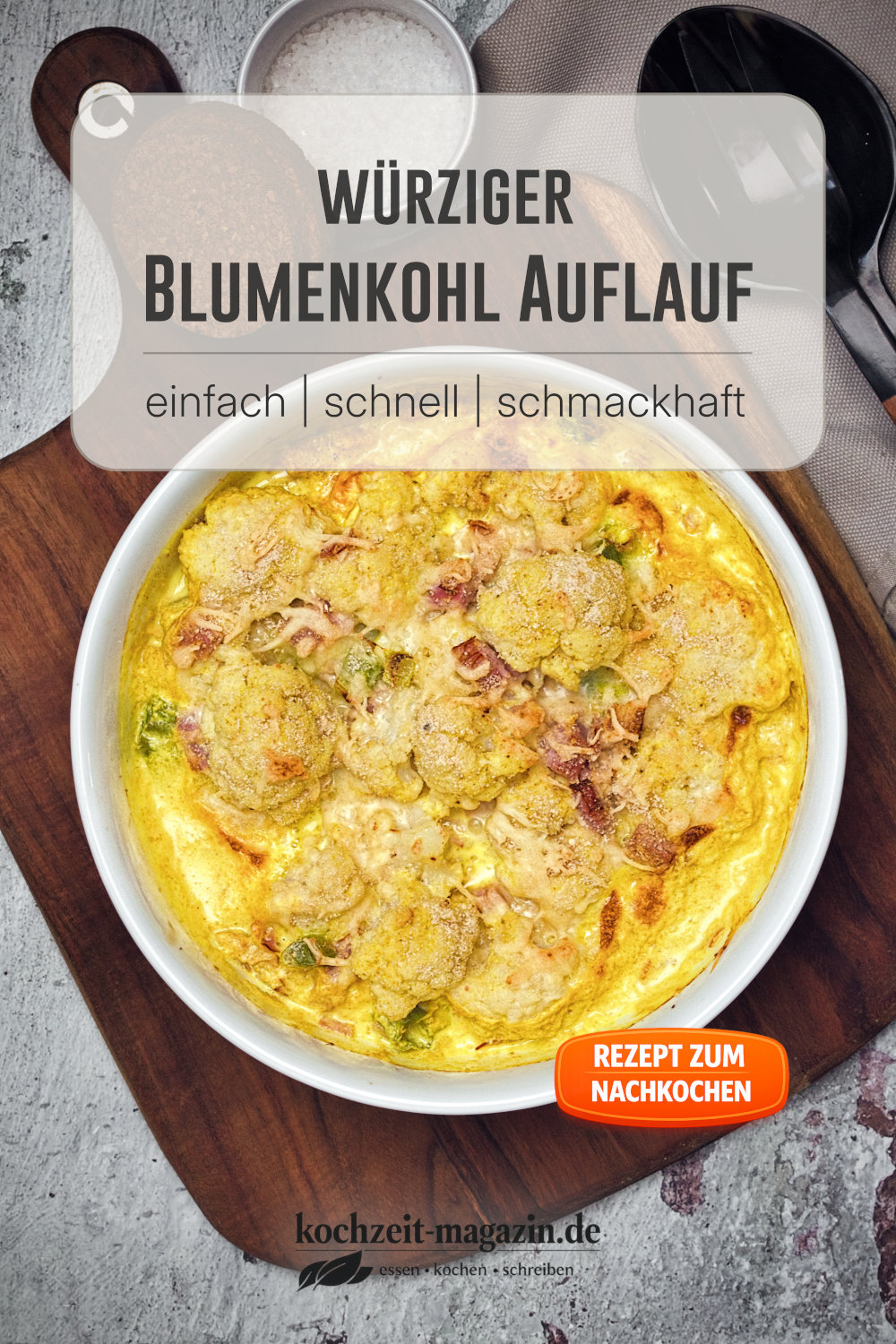 Blumenkohl Curry Auflauf
