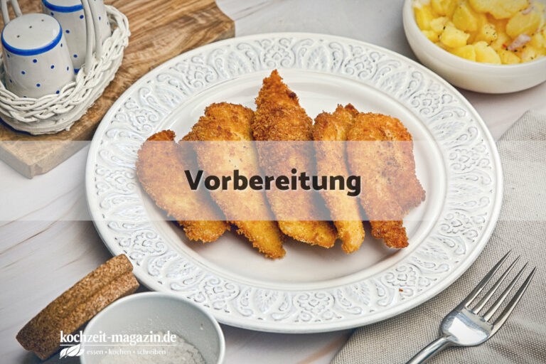 Chicken Panko Nuggets Vorbereitung