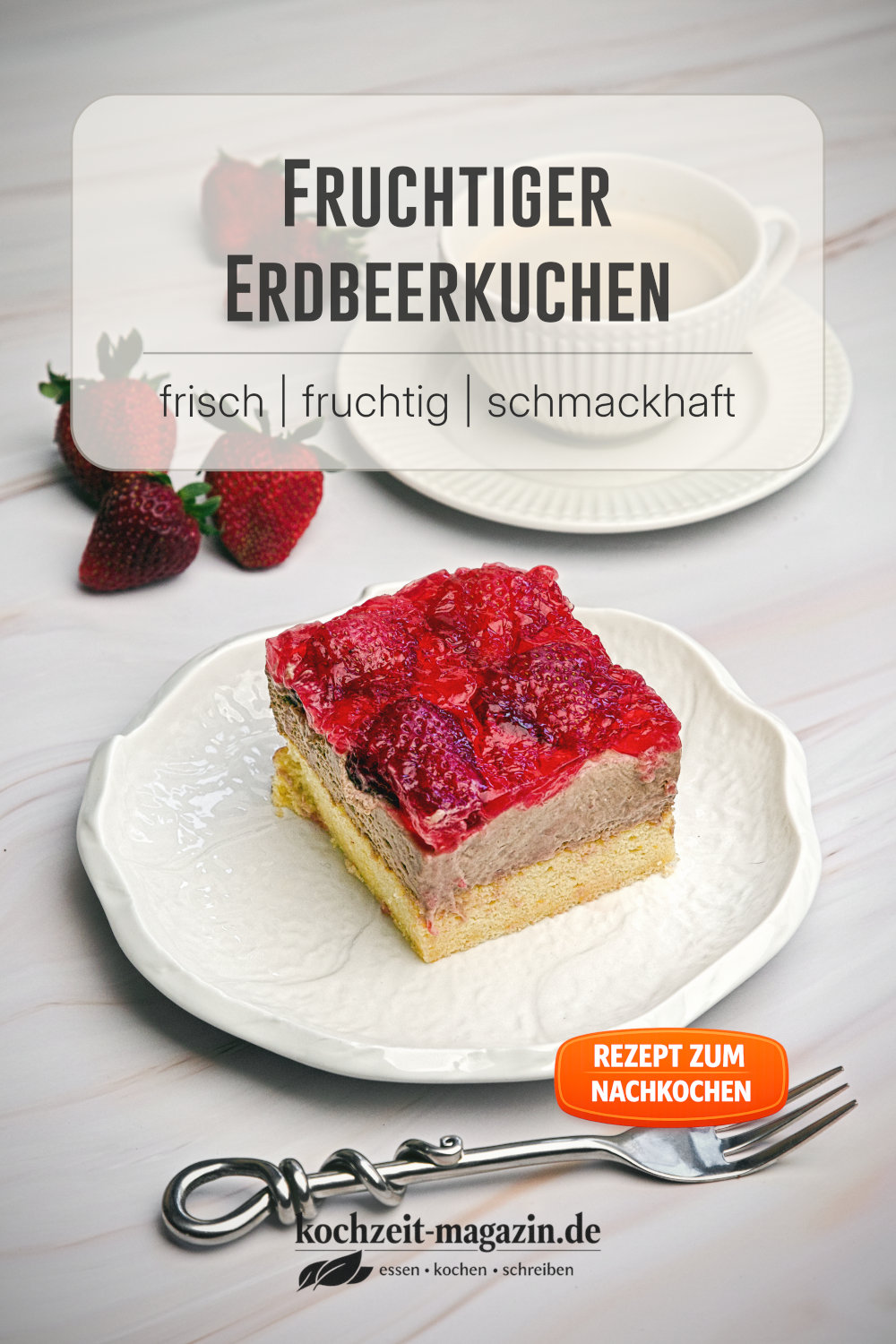 Erbeerkuchen Schokocreme