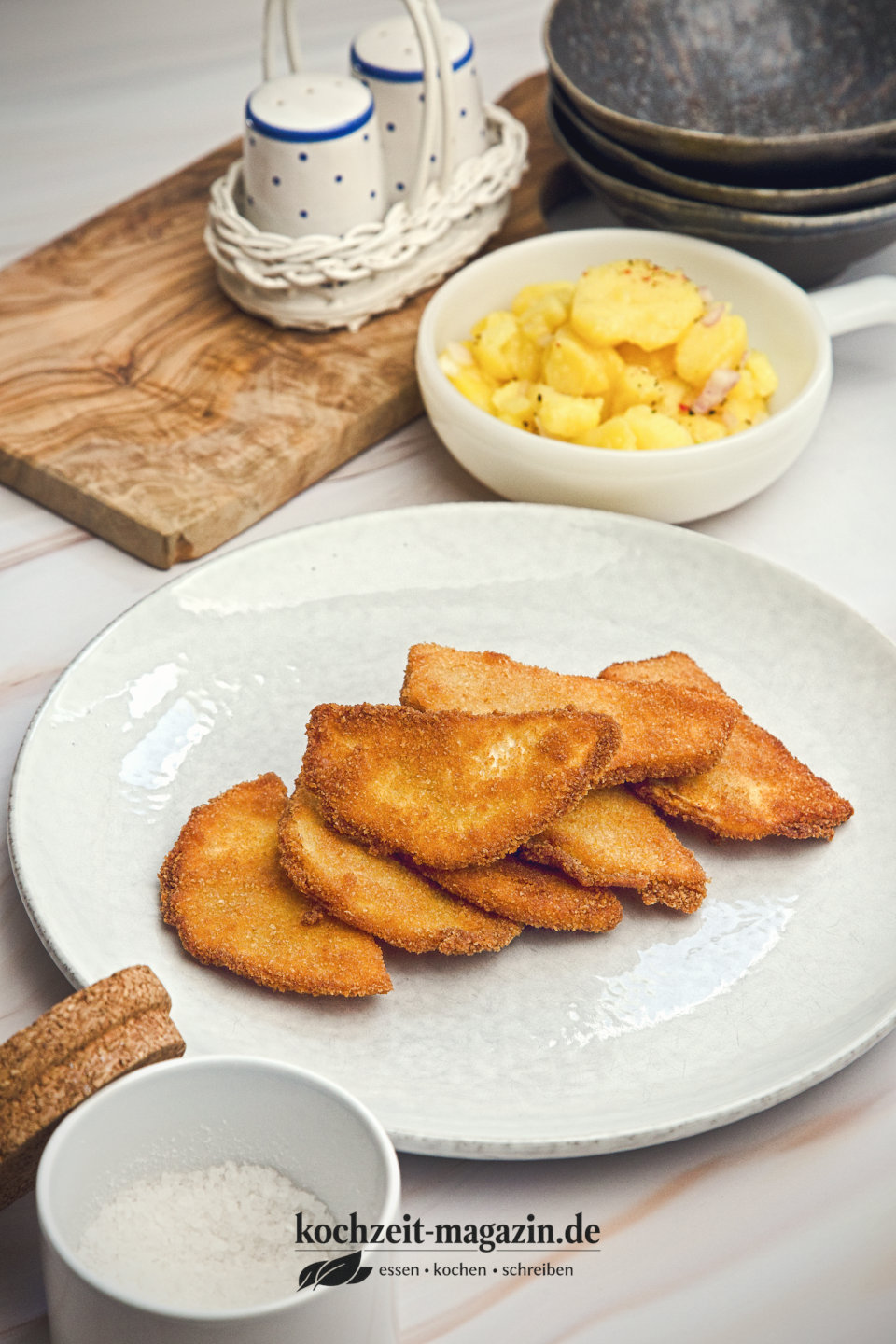 Sellerie Schnitzel oder gebackener Sellerie