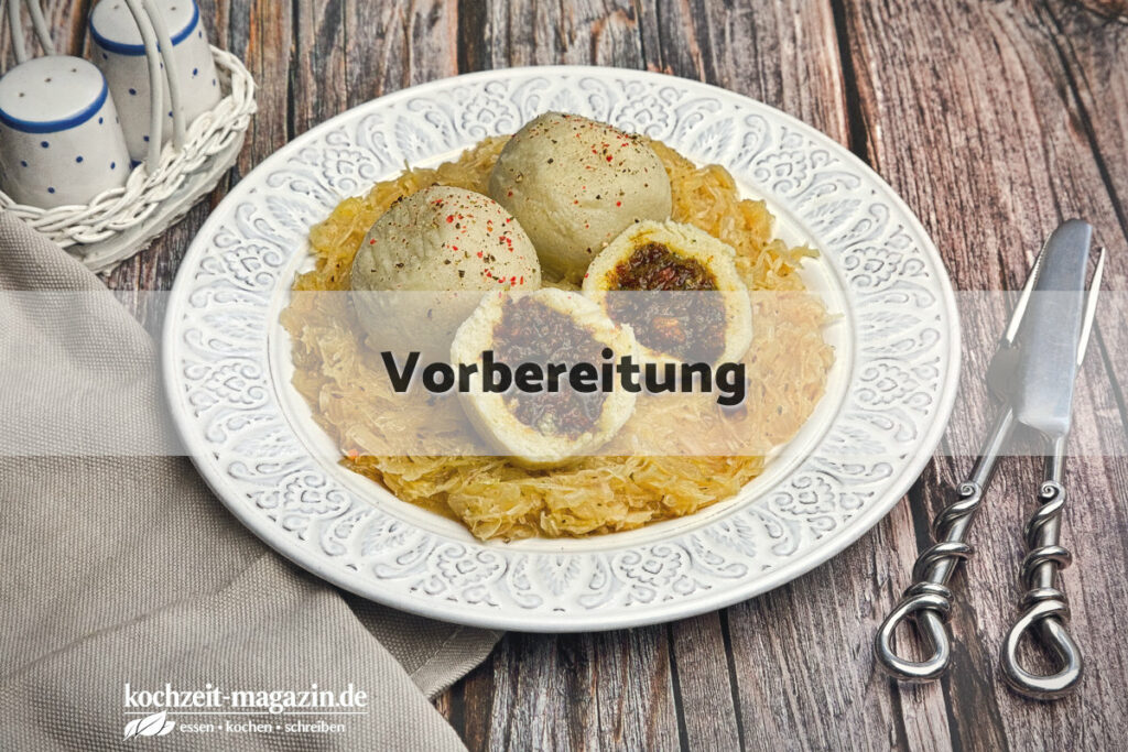 Grammel-Knödel Vorbereitung