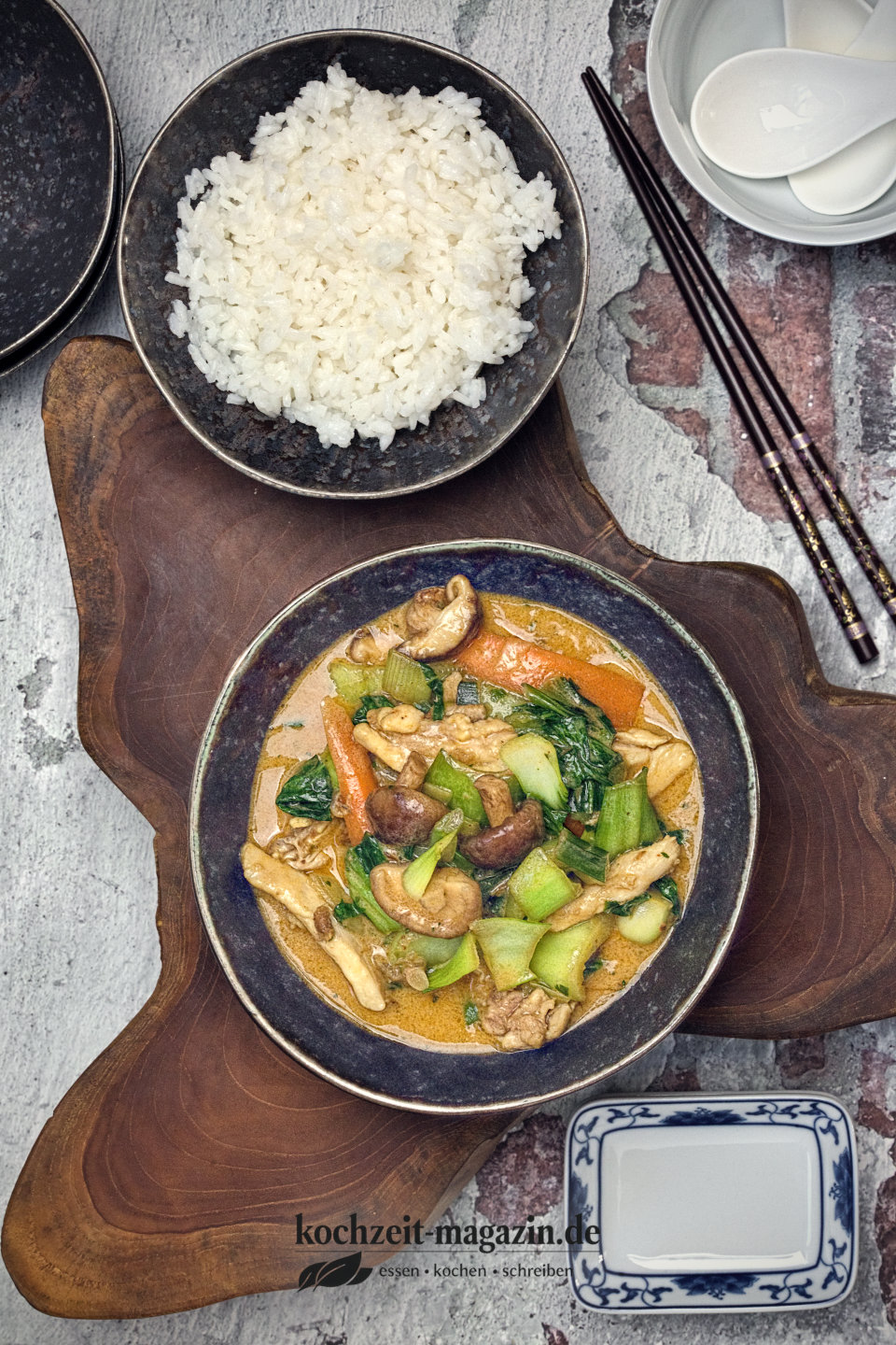 Hähnchen Kokos Curry