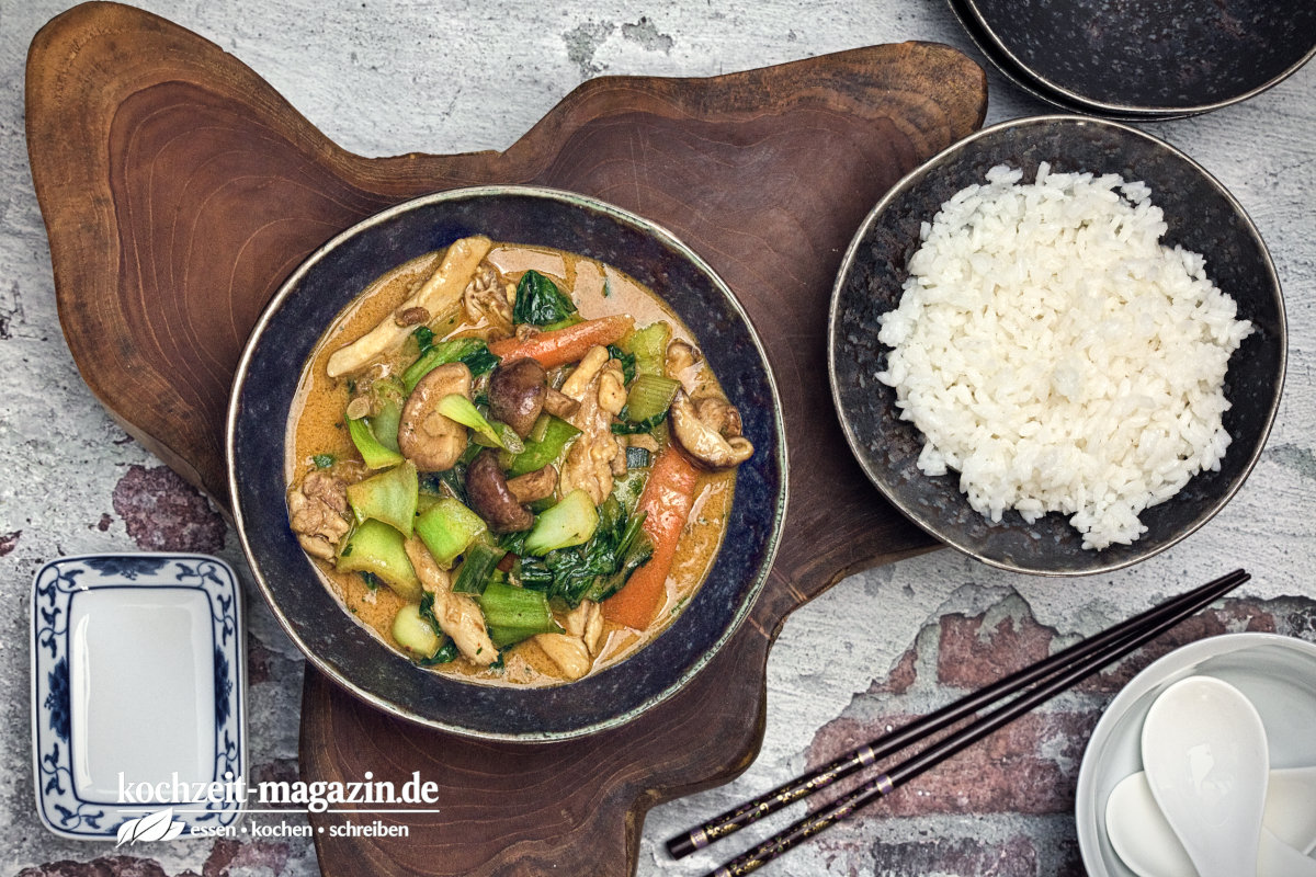 Hähnchen Kokos Curry Rezept