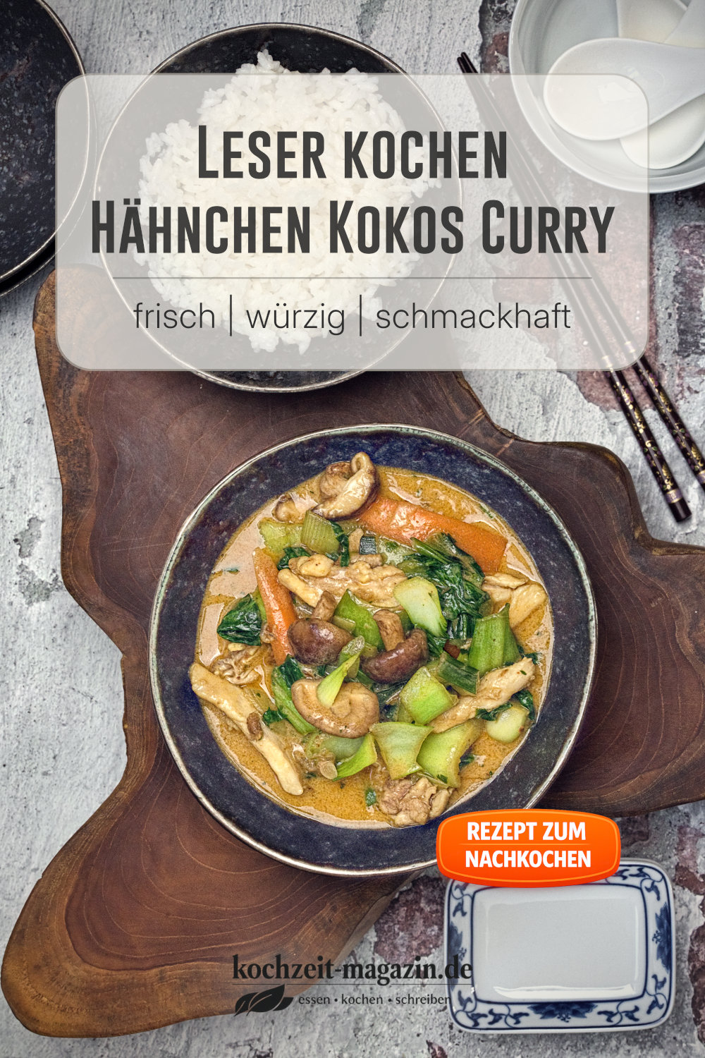Hähnchen Kokos Curry