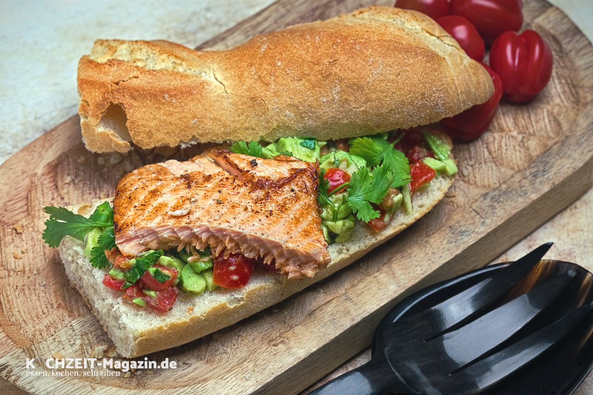 Lachs Baguette Rezept