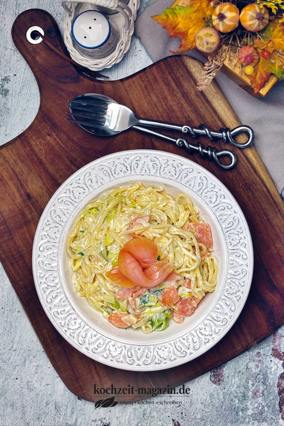 Lachs Zitronen Pasta