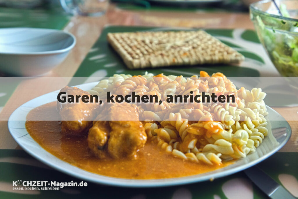 Schweineröllchen mit Soße garen