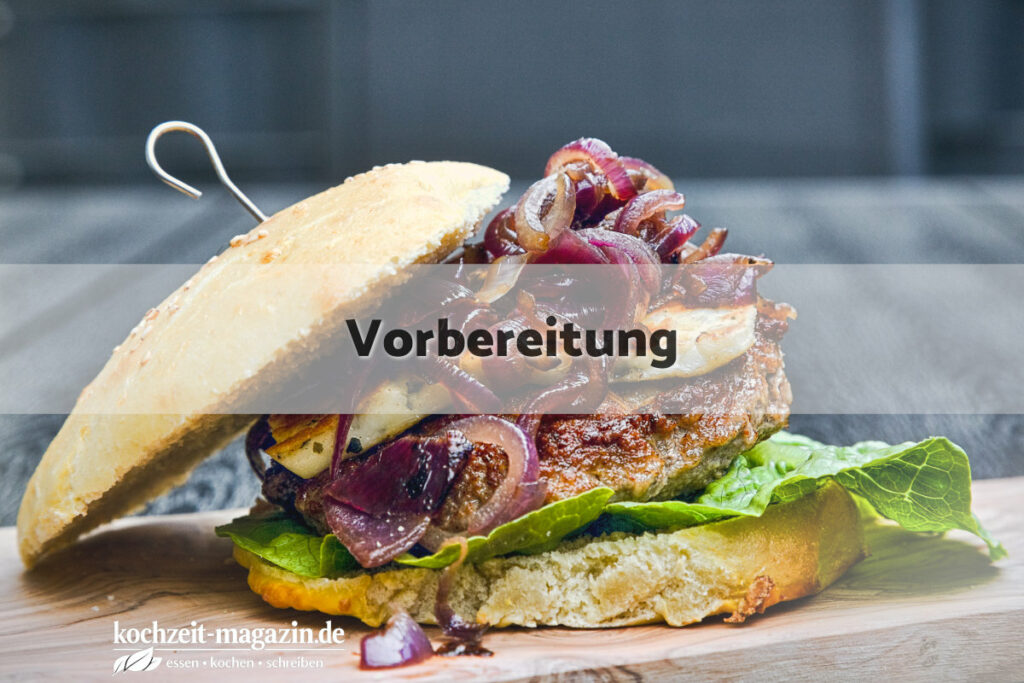 Halloumi Burger Vorbereitung
