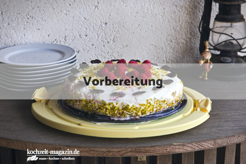 Joghurt Torte Himbeere Vorbereitung