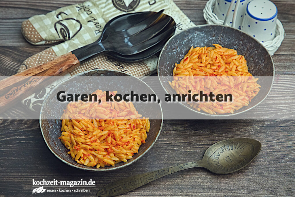Paprika Kritharaki garen