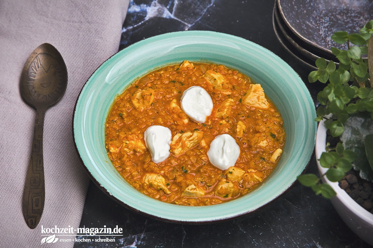 Indisches Dal Hühnchen Rezept