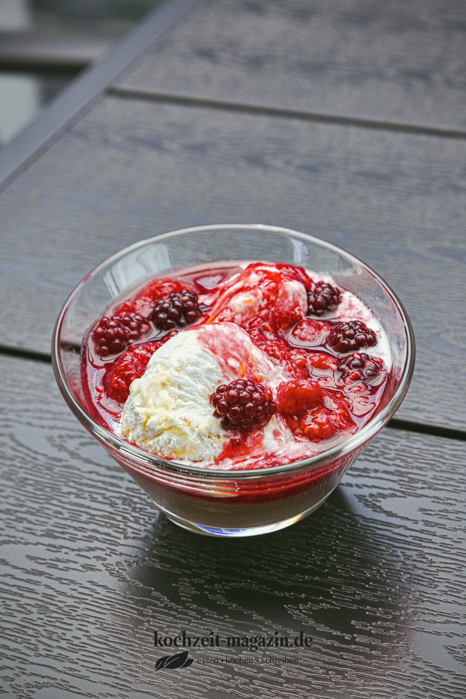 Schichtdessert mit Pudding