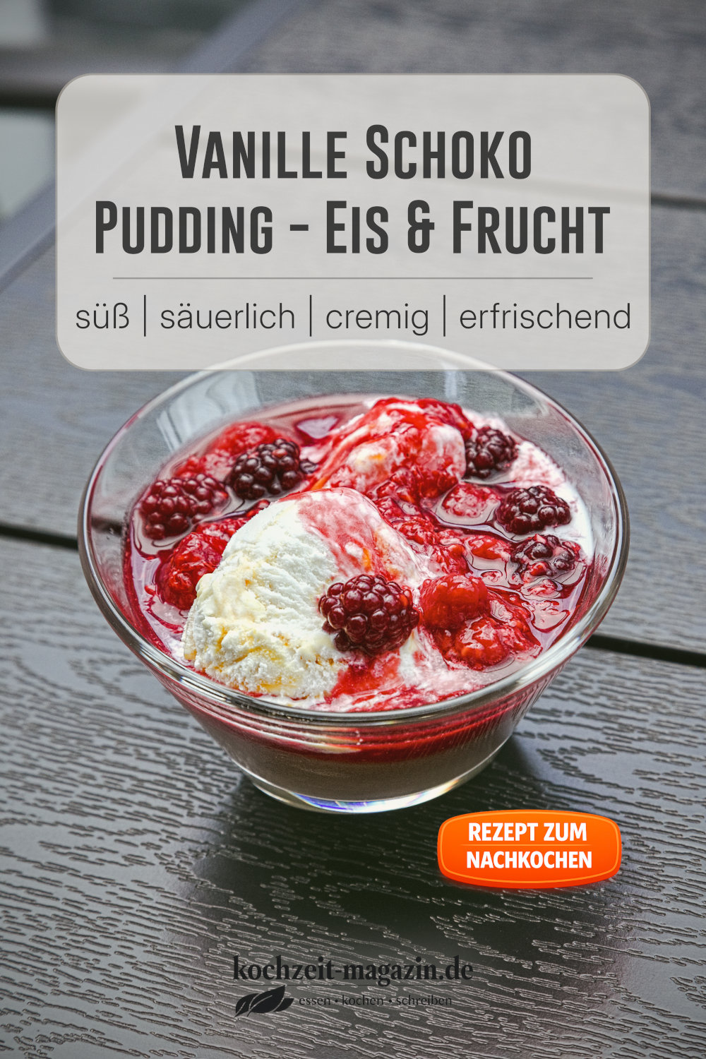 Schichtdessert mit Pudding