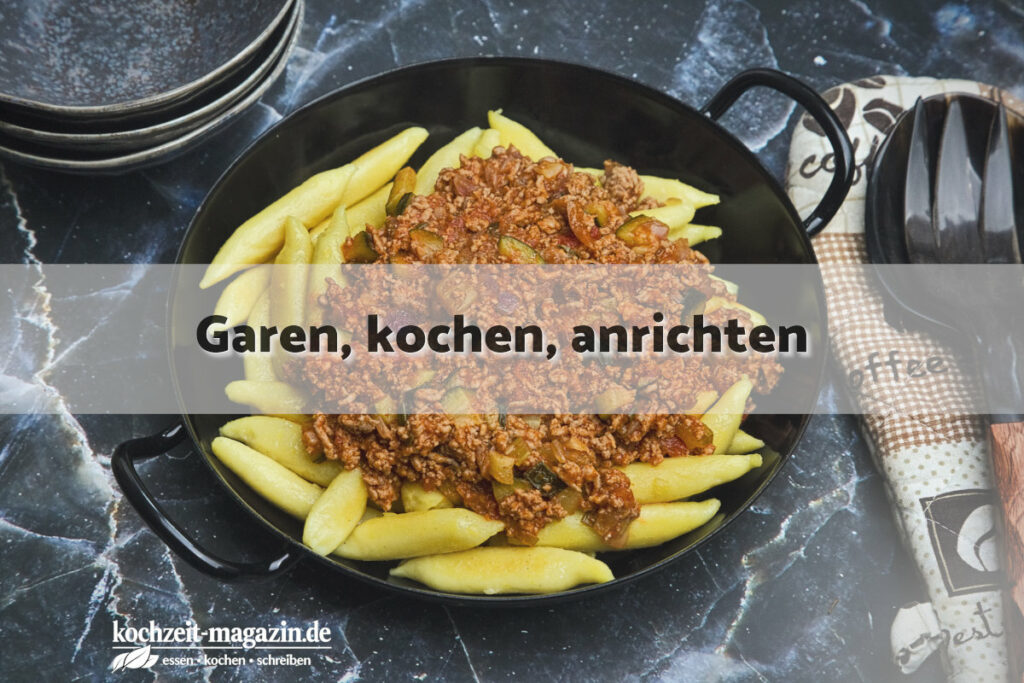 Schupfnudel Hackpfanne garen