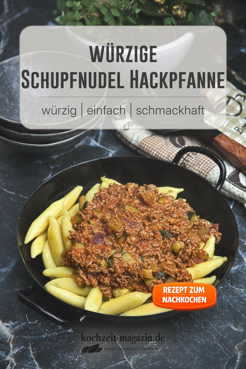 Schupfnudel Hackpfanne