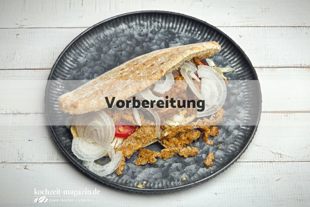 Backpapier Gyros Pita Vorbereitung