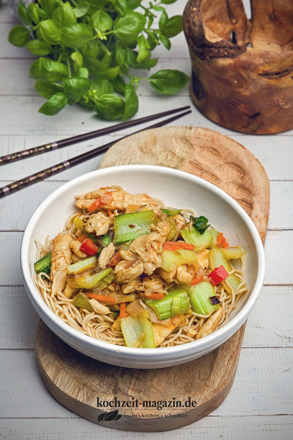 Hühnchen Kokos Nudeln Abbildung 1 Asiatische Hühnchen Kokos Nudeln