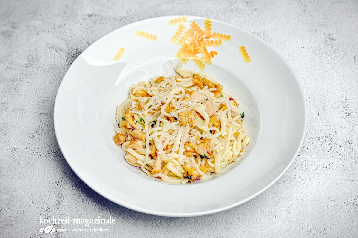 Pfifferling Spaghettoni Rezept